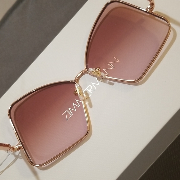 ?ZIMMERMANN? Empire Butterfly Sunglasses ~ Rose Gold Brown Gradient NWT main image 14
